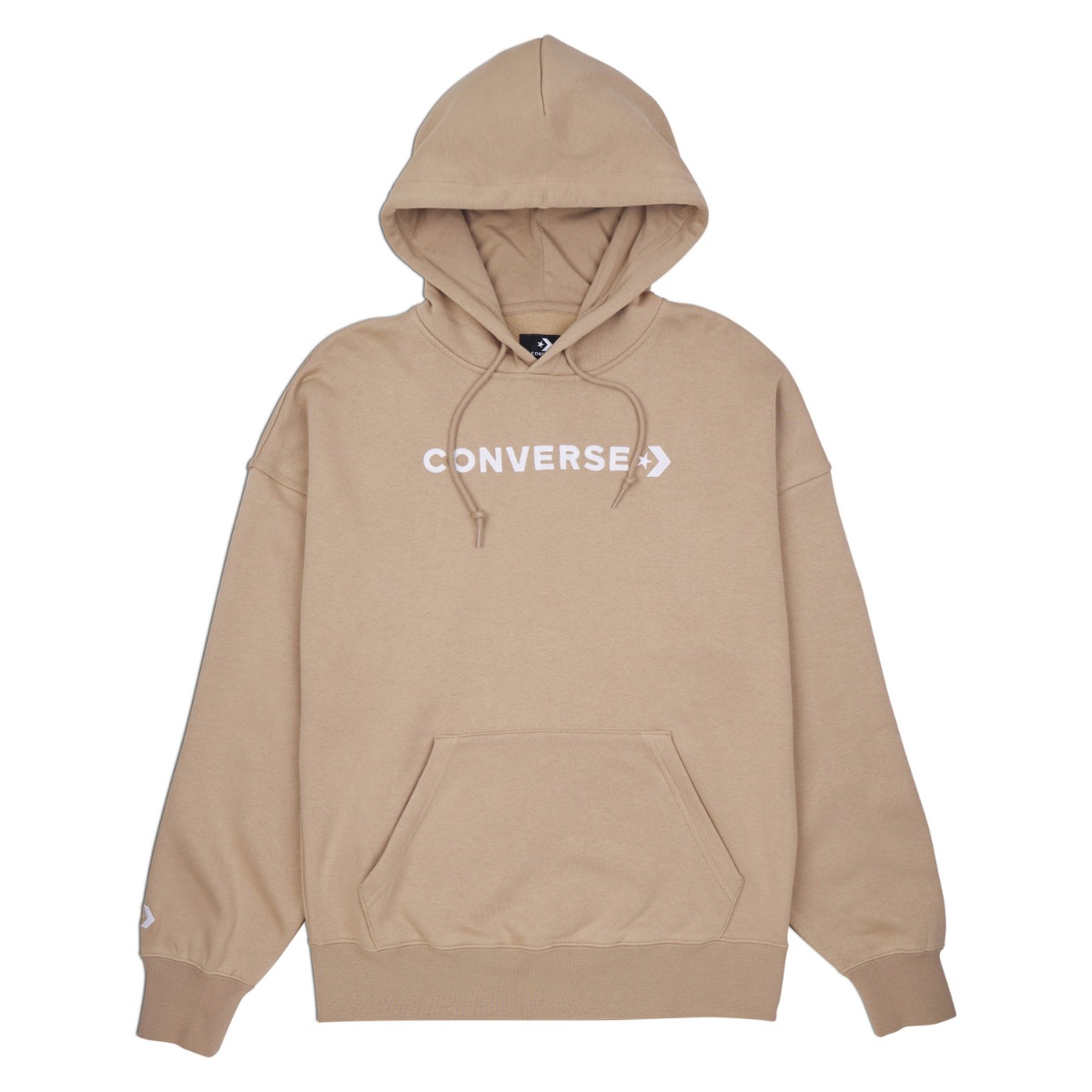 Shop Embroidered Wordmark Hoodie Nomad Khaki | CONVERSE SOUTH AFRICA