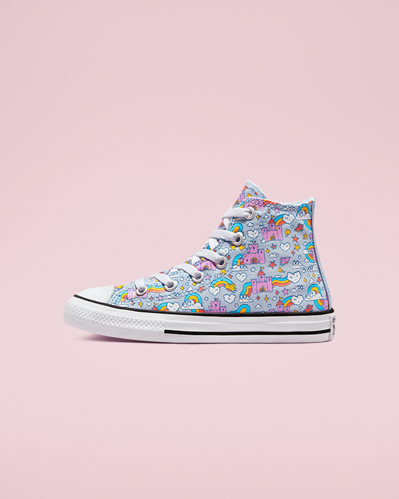 Converse Kids Chuck Taylor All Star Rainbow Castles High Top Light ...