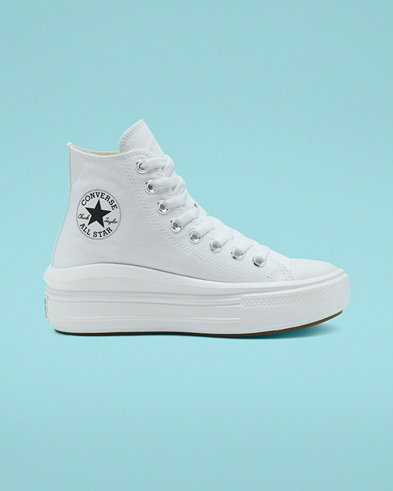 all white hi top converse