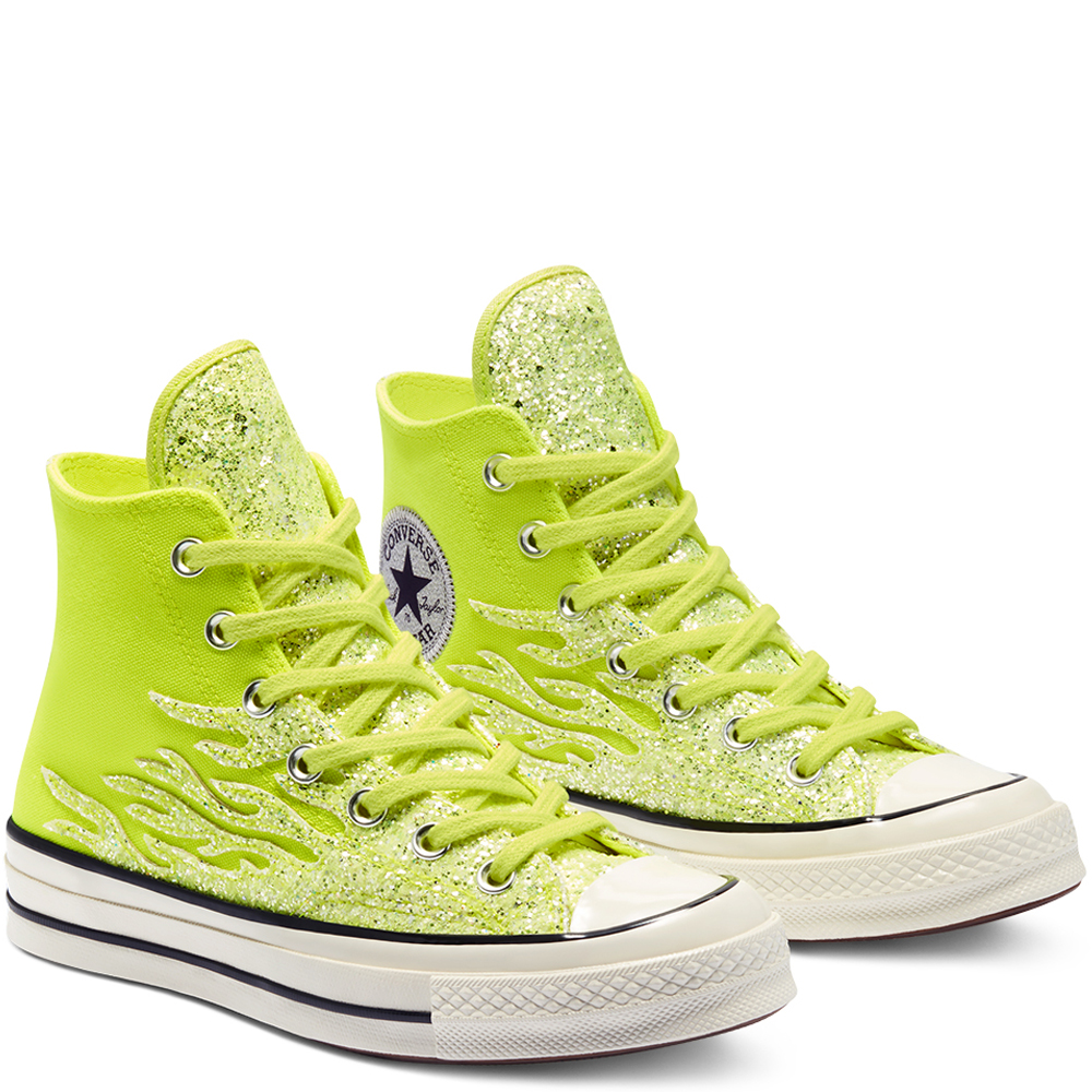 converse wmns chuck 70 high 'archival glitter flame