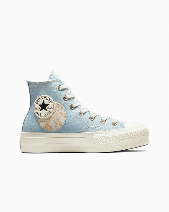 Blue denim converse top all stars