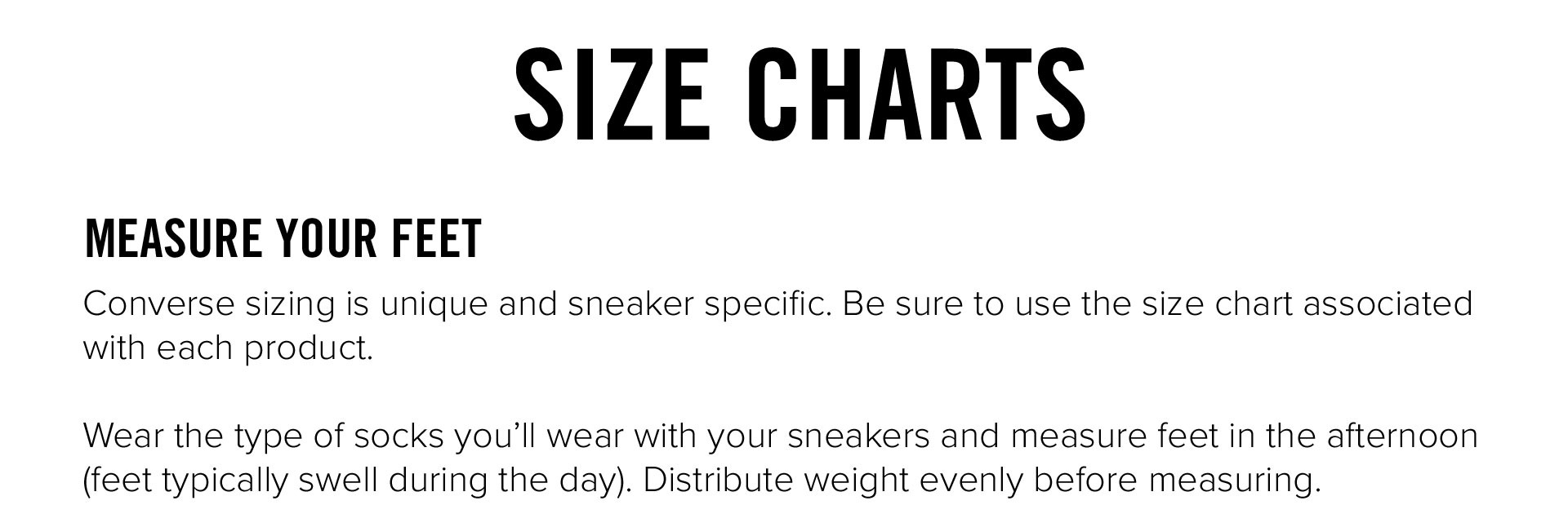 chuck 70 sizing guide